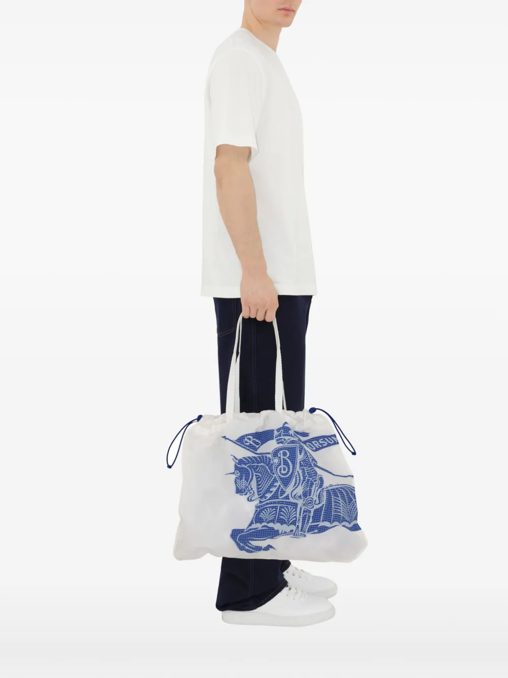 Affordable Burberry EKD logo-print tote bag Men