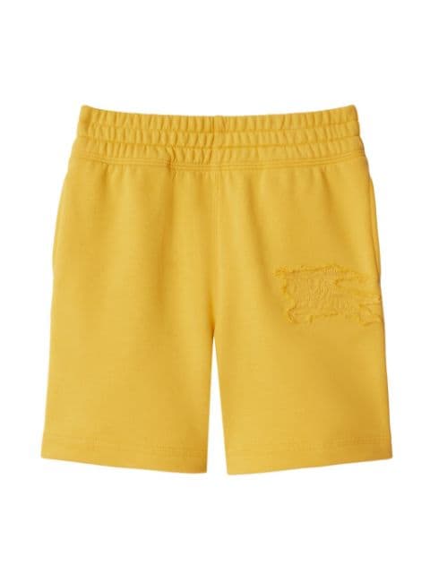 Burberry Kids logo-embroidered cotton shorts