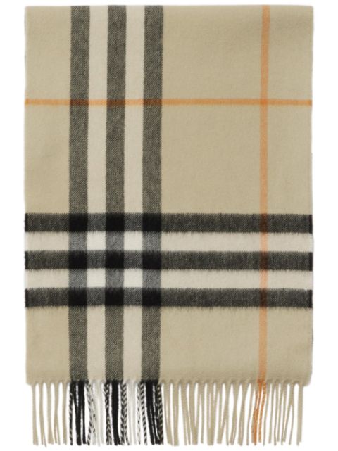 Burberry check cashmere scarf Men