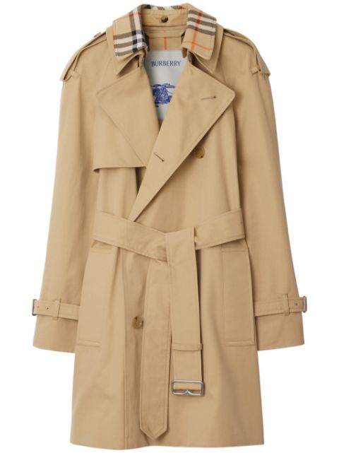 Affordable Burberry Vintage Check cotton trench coat Women