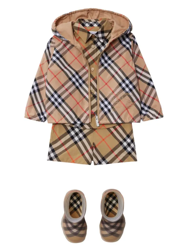 BURBERRY キッズ チェック柄 キュロット Burberry Kids Check Cotton