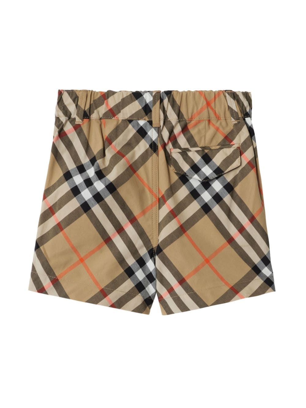 Shop Burberry Check Cotton Shorts In Neutrals