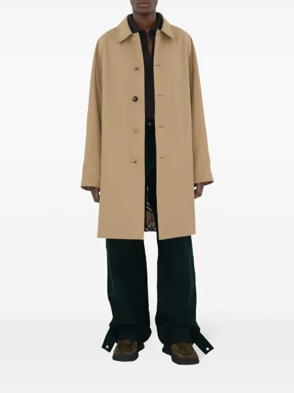 Burberry check-pattern Reversible Trench Coat | Neutrals