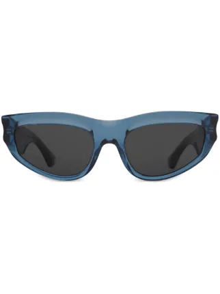 Burberry Eyewear Classic oval frame Sunglasses Blue FARFETCH EG