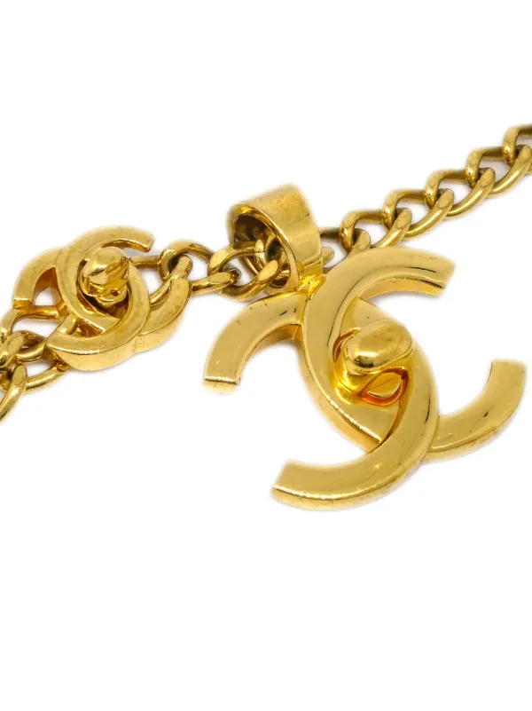 CHANEL Pre-Owned 1997 ココマーク ネックレス | ゴールドトーン