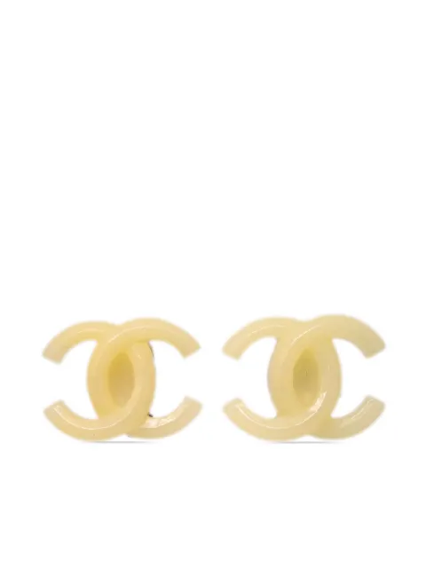 CHANEL Pre-Owned 2002 CC clip-on earrings