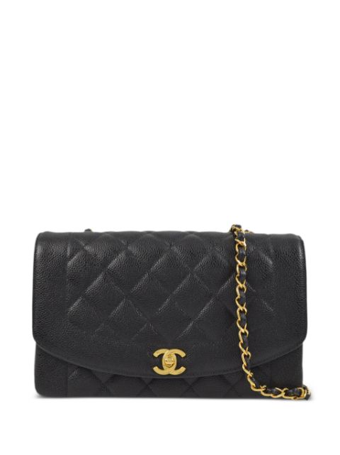 HOT SALE CHANEL 1995 medium Diana shoulder bag Women