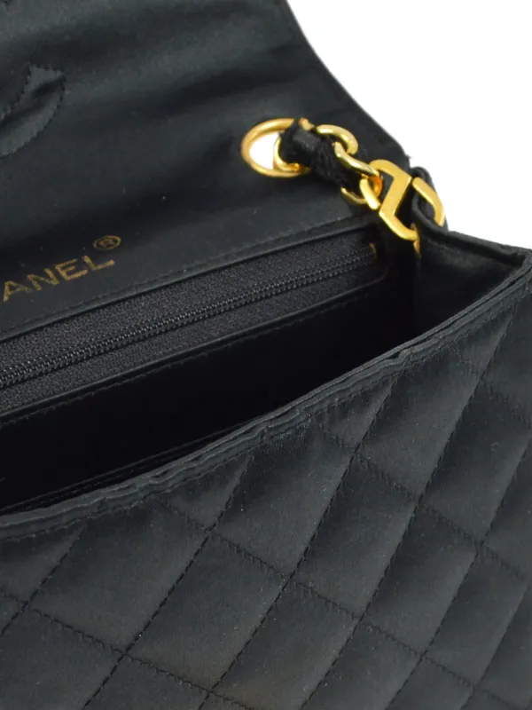 CHANEL ブラック ショルダーバッグ CHANEL Pre-Owned 1992 クラシック フラップ スクエア