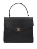 CHANEL Pre-Owned 1998 CC diamond-quilted handbag - Black