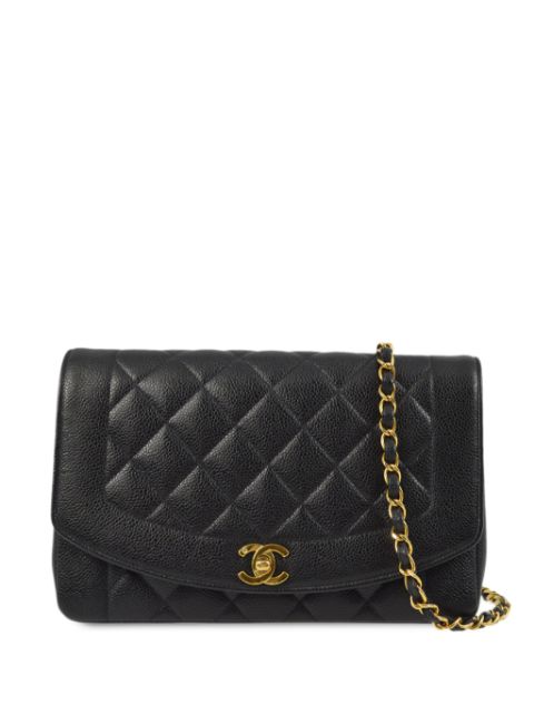 HOT SALE CHANEL 1995 medium Diana shoulder bag Women