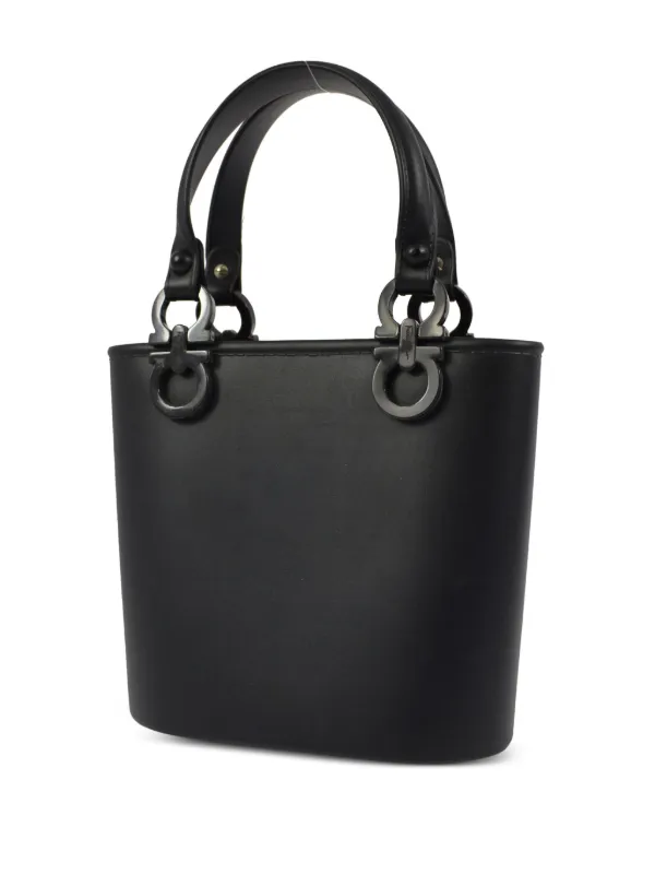 Ferragamo Pre-Owned 1990-2000s Gancini Tote Bag | Black