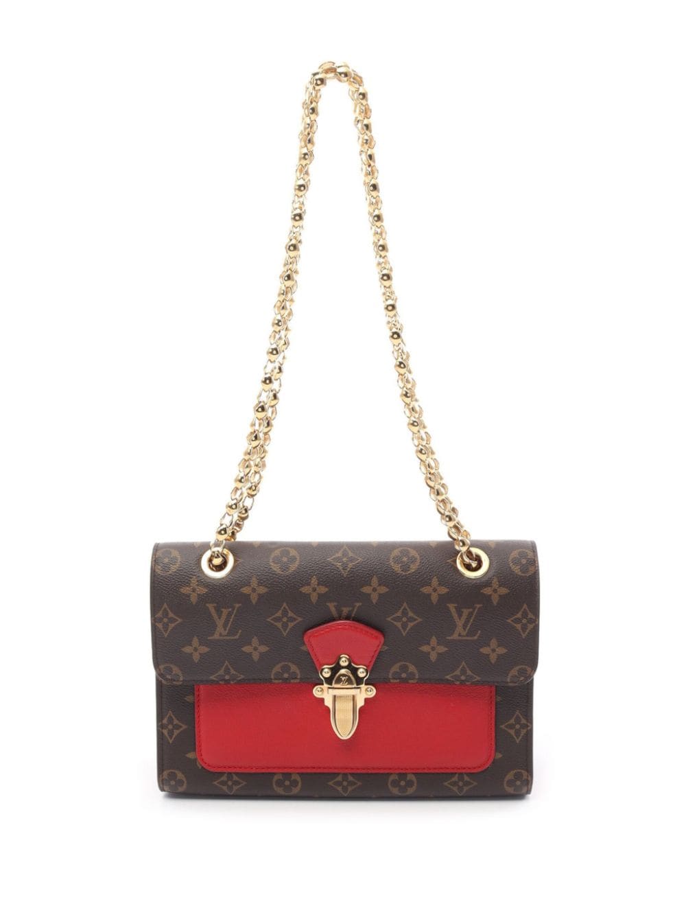 Pre-owned Louis Vuitton 2016 Victoire Shoulder Bag In 褐色
