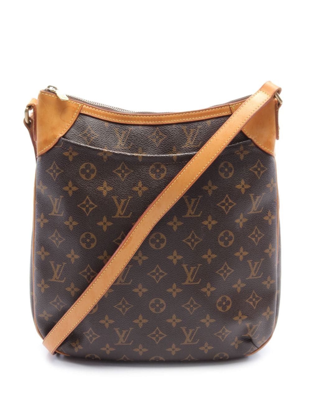 Pre-owned Louis Vuitton 2009 Odeon Mm Shoulder Bag In Brown