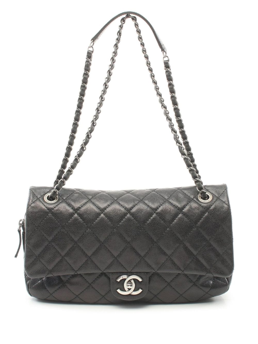 Pre-owned Chanel 2012 Rue Cambon Shoulder Bag In Black