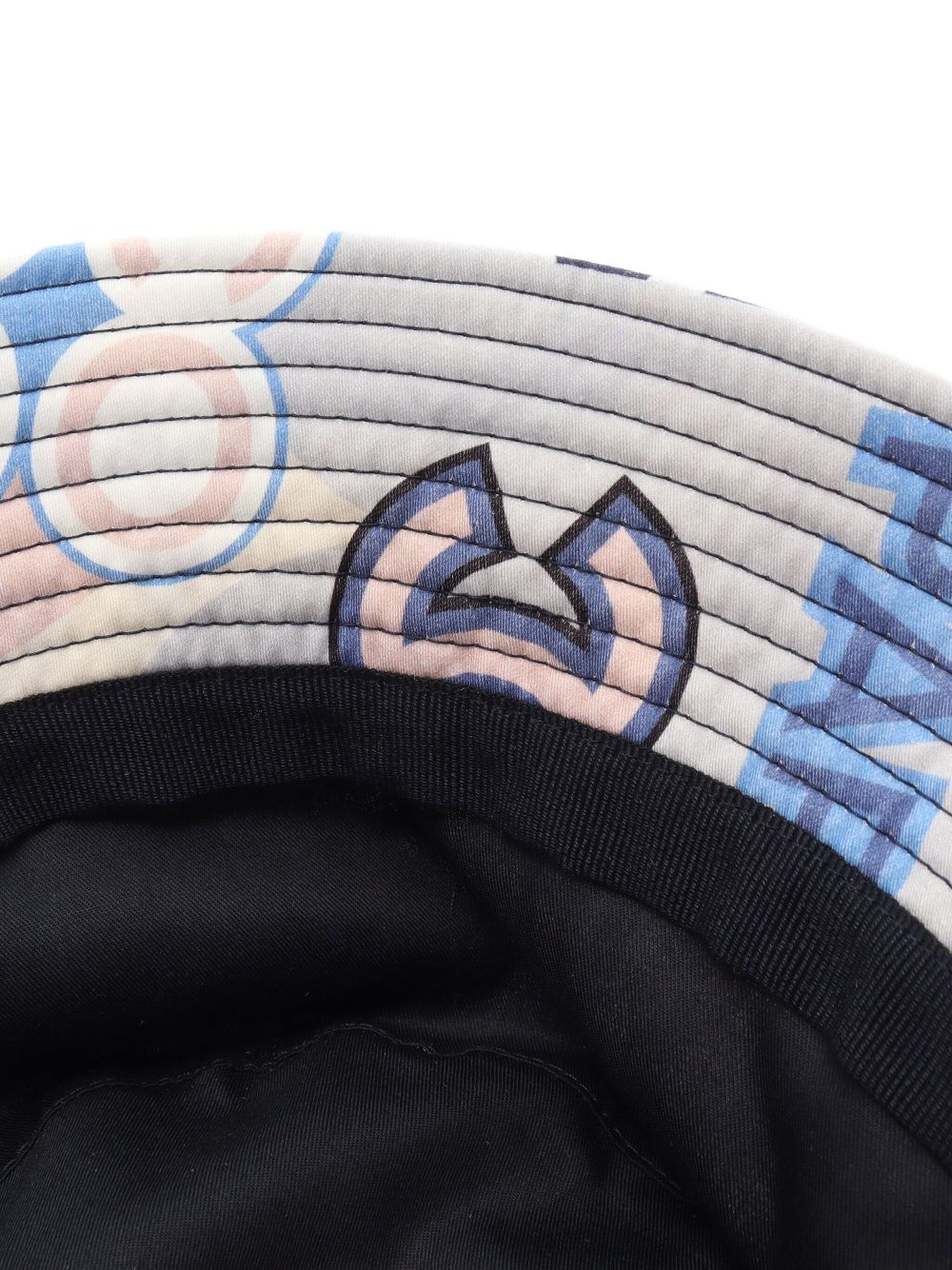 CHANEL 1986-1988 logo-print bucket hat Women