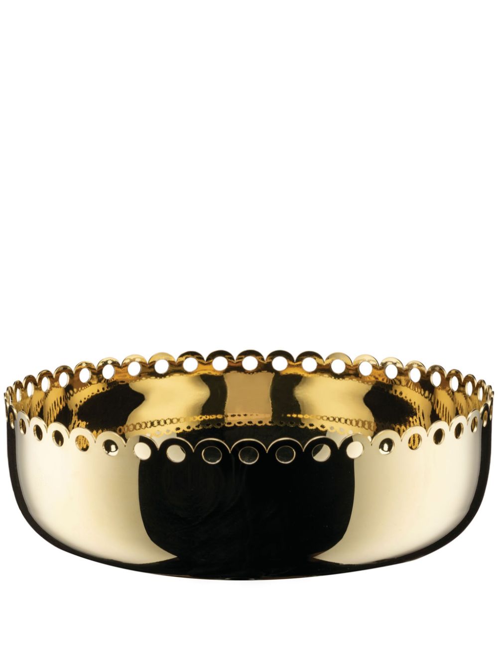 Alessi Edges serving bowl (21cm x 7.5cm) - Gold