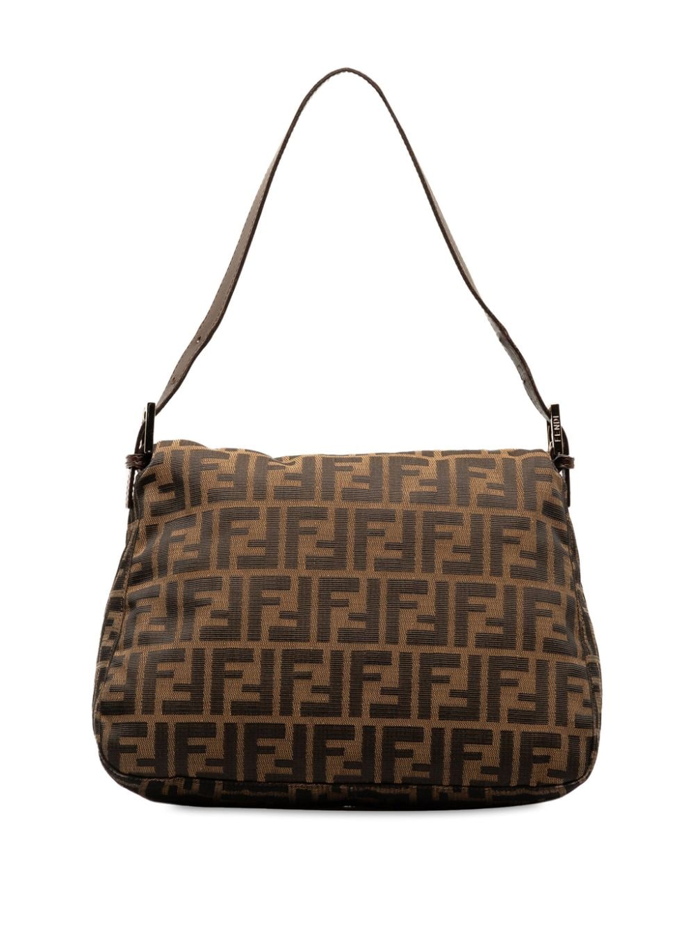 Fendi Pre-Owned 2000-2010 Zucca Canvas Mamma Forever shoulder bag - Bruin