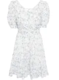 b+ab Floral Print Dress - White