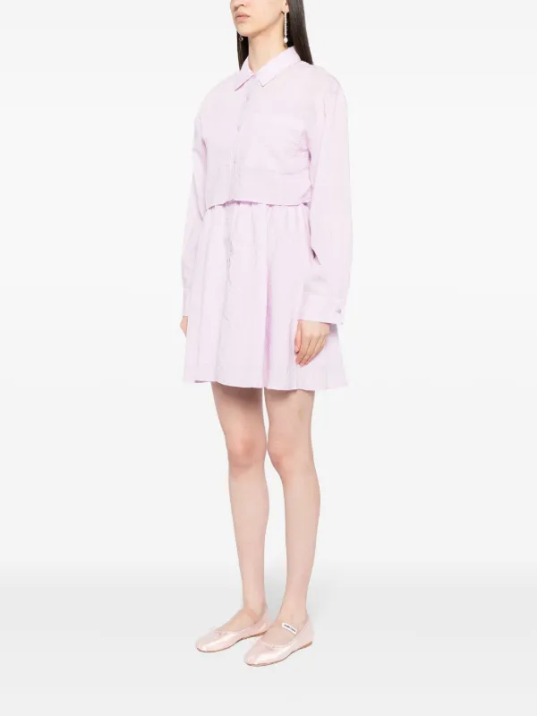 pink two piece dress set Alma Powder Pink Two-Piece Sets