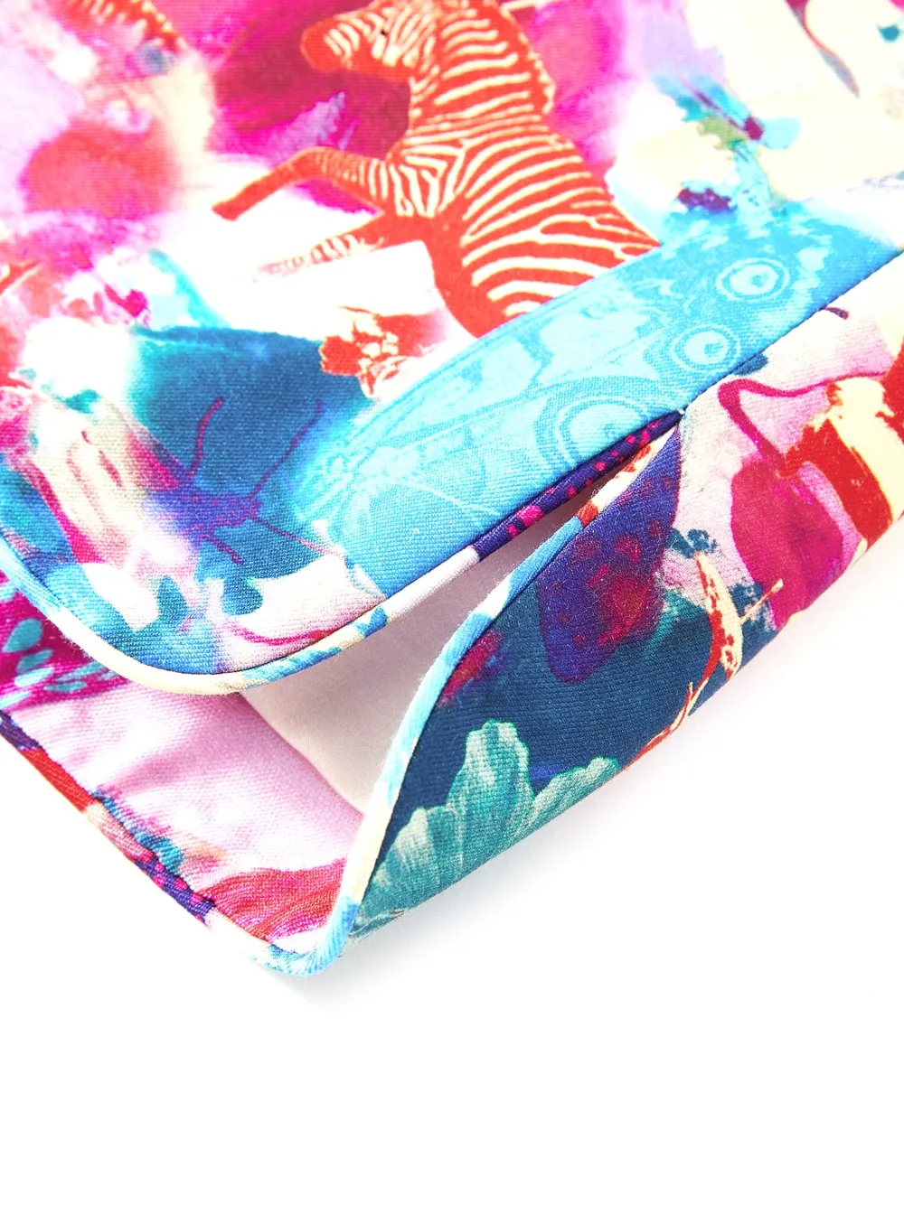 SHANGHAI TANG ABSTRACT-PATTERN SILK SHORTS