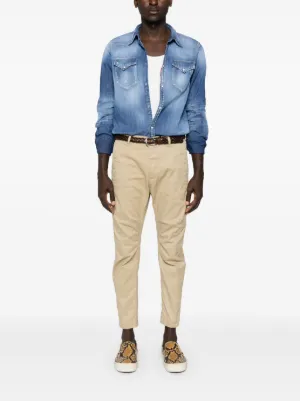 DSQUARED2 テーパード チノパンツ ベージュ48 DSQUARED2 ディースクエアード チノパンツ SEXY CHINO セクシー