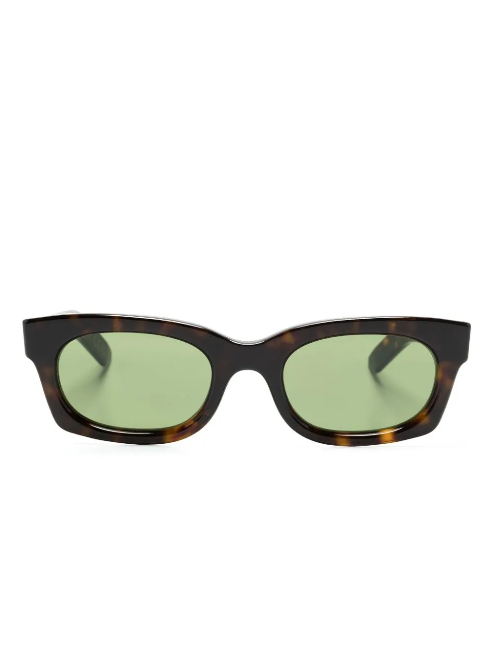 Retrosuperfuture Ambos Rectangle-frame Sunglasses In Green