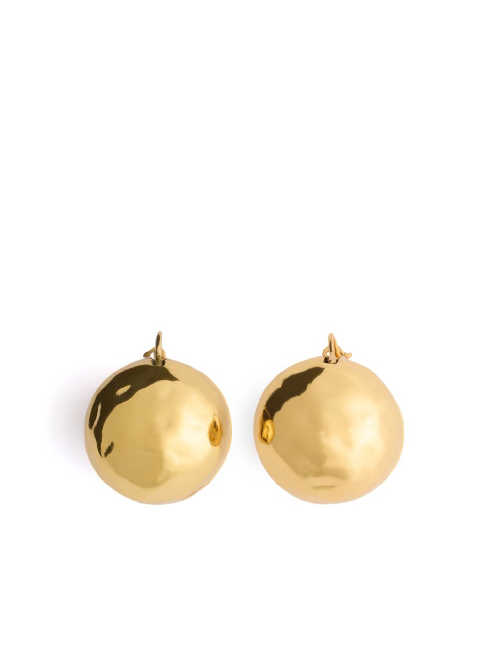 Patou Hammered Gold-plated Earrings