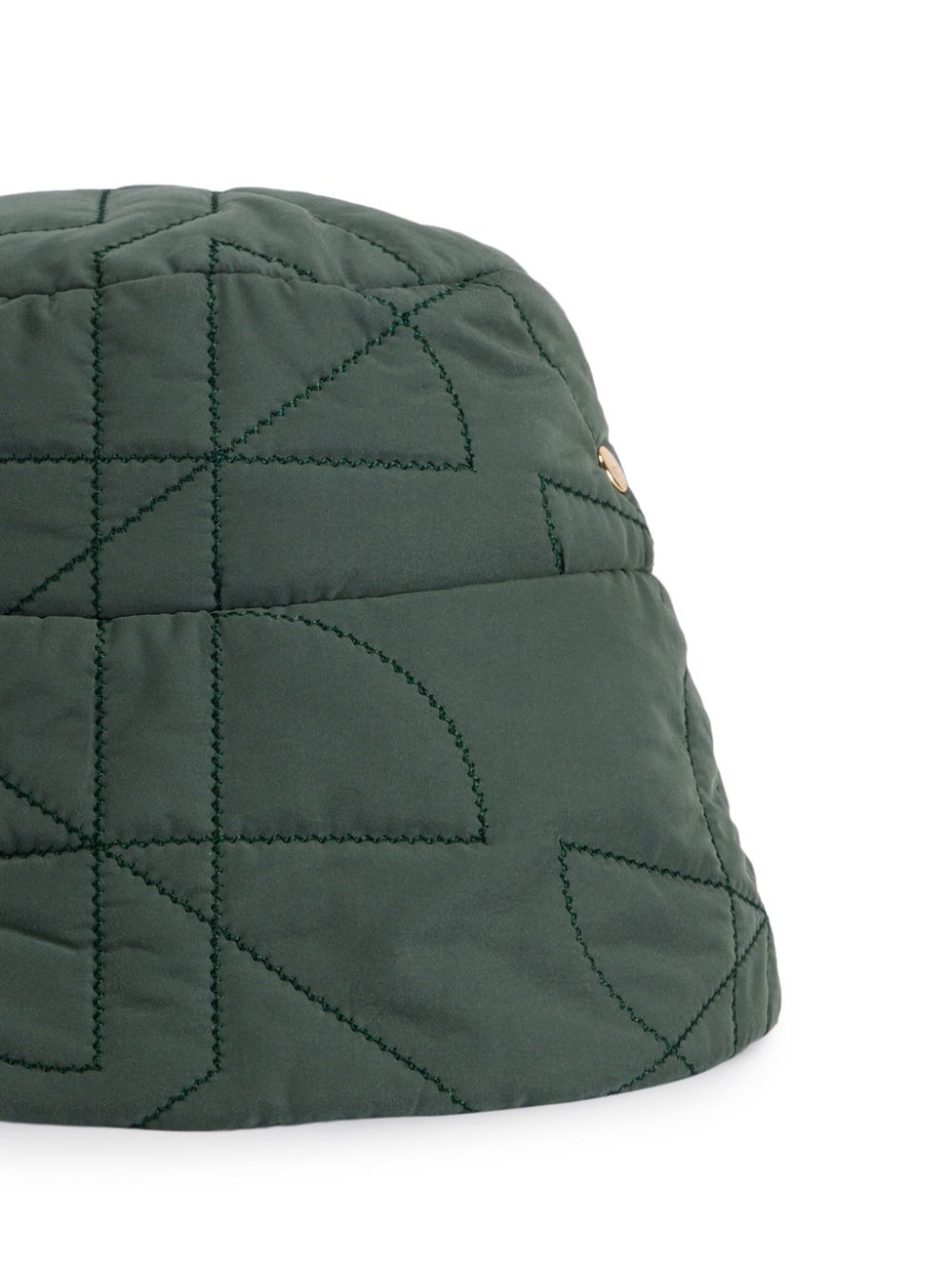 Shop Patou Quilted Bucket Hat In Green