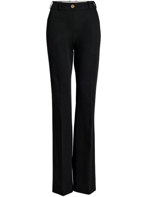 Patou organic-cotton flared trousers