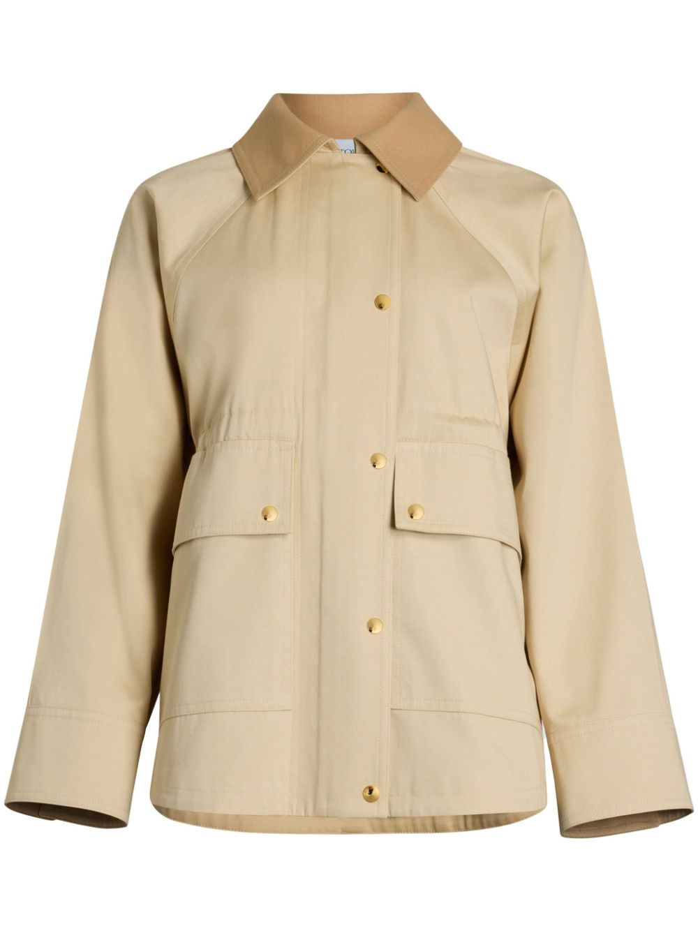 Shop Patou Organic-cotton Parka In Neutrals