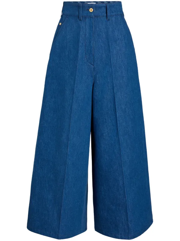 デニム・ジーパン [PATOU]High-rise wide-leg organic jeans Patou High-rise Wide-leg Organic Jeans | Wardrobe Icons