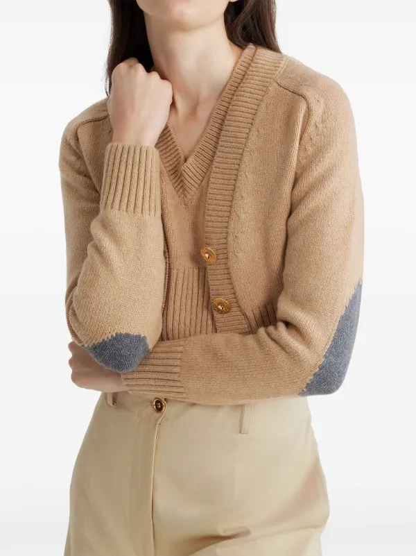 Patou クロップド カーディガン | ニュートラル | FARFETCH JP