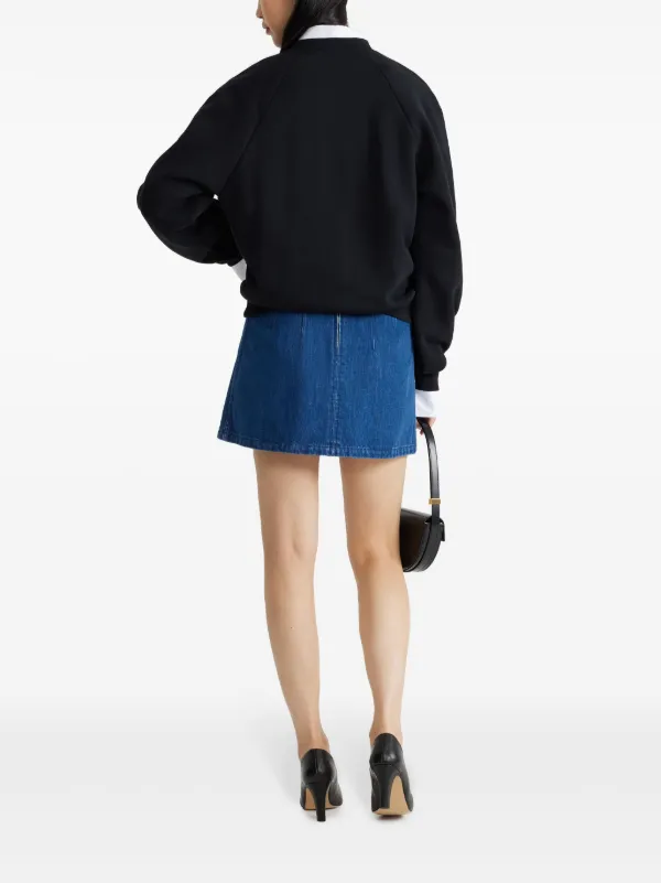 Patou organic-denim A-line Mini Skirt | Blue | FARFETCH JO