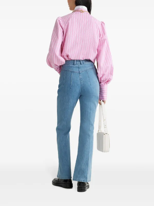 Patou Lavallière ストライプ ブラウス | ピンク | FARFETCH JP