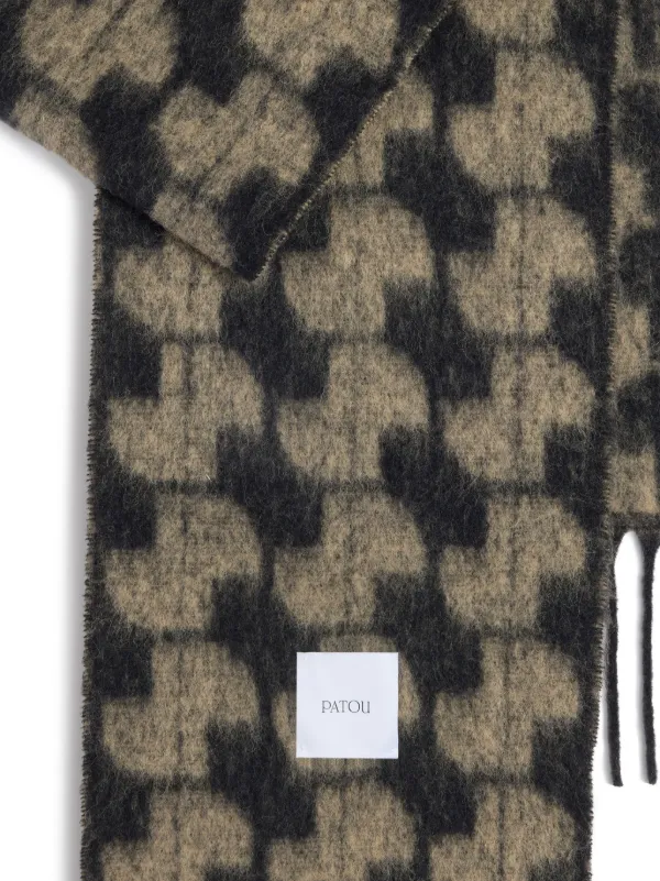 【関税込み】Scarf - PATOU - Wool - Black Patou JP Scarf | Black | FARFETCH CA
