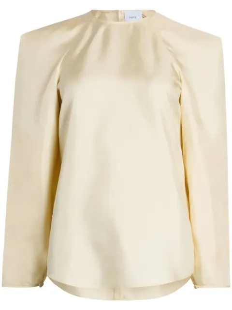Patou Square organic-silk blouse 