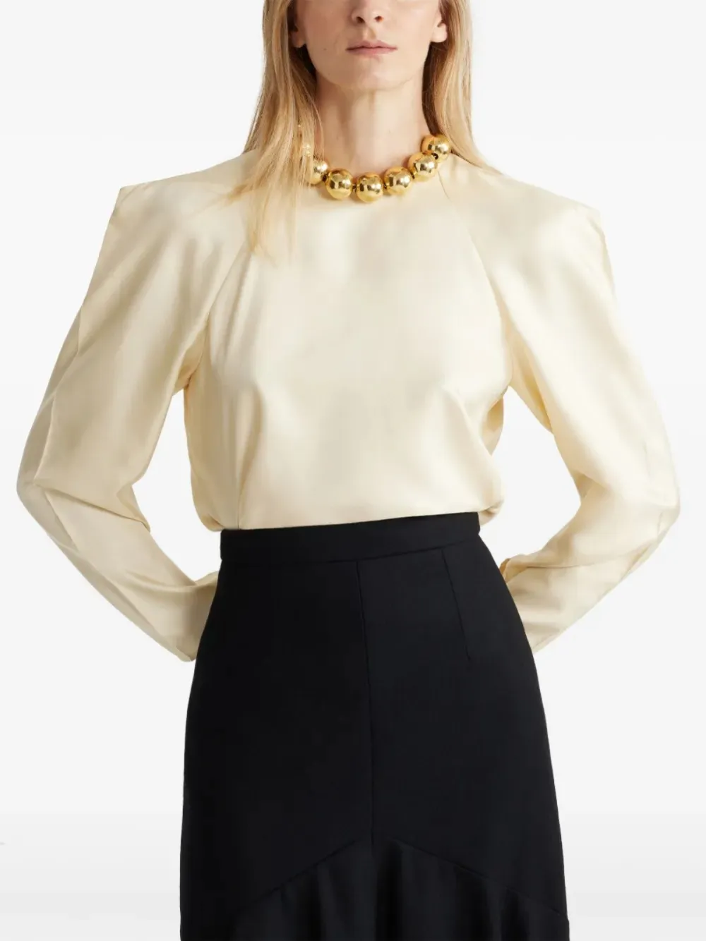 Square Organic-Silk Blouse 