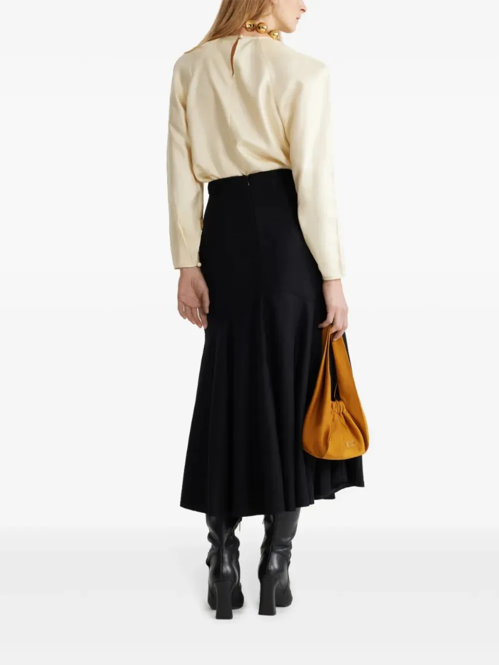 Square Organic-Silk Blouse 