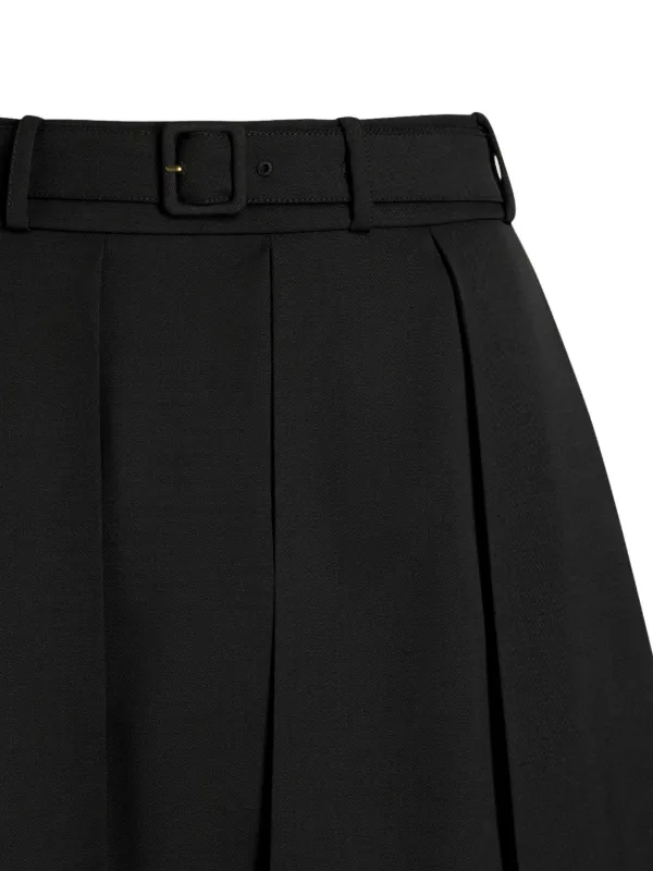 Patou Pleated Mini Skirt | Black | FARFETCH