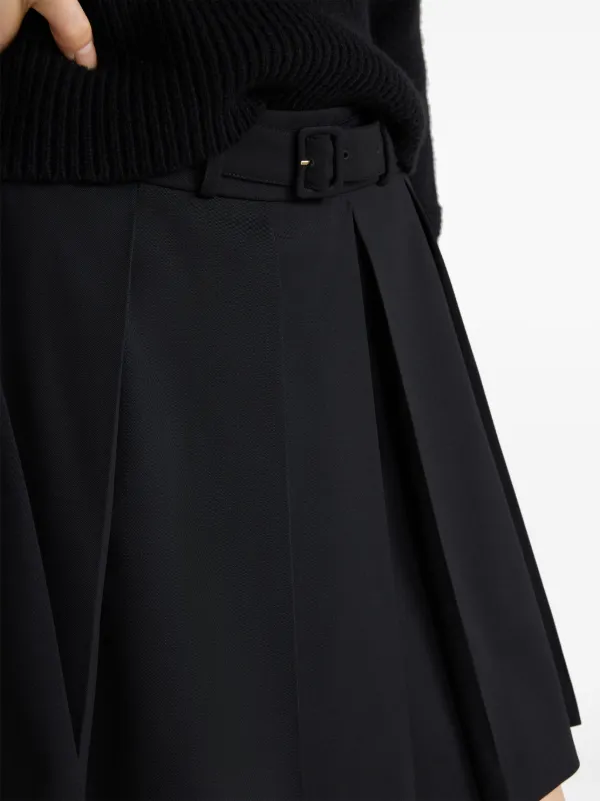 スカート PATOU Belted pleated mini skirt Patou | Pleated mini skirt in wool-blend felt