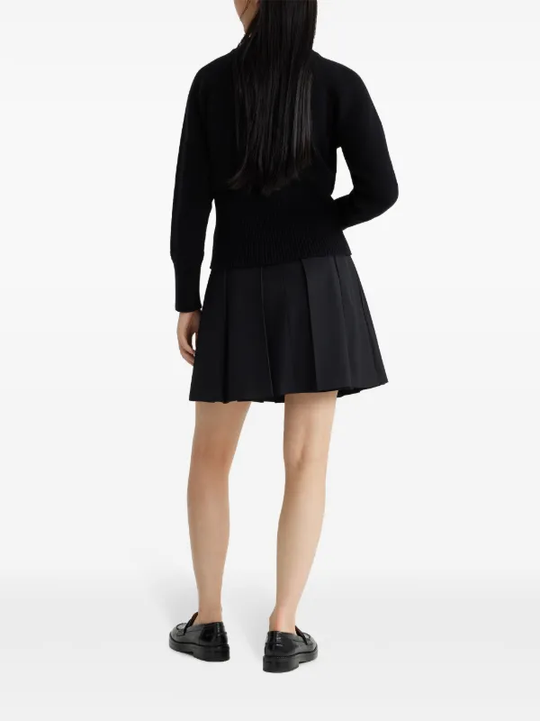 スカート PATOU Belted pleated mini skirt Patou | Pleated mini skirt in wool-blend felt
