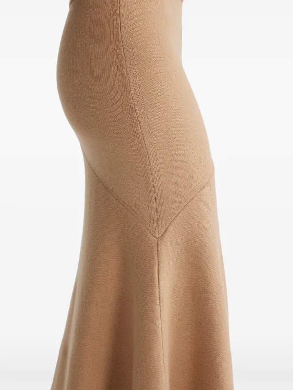 Patou Peplum Maxi Skirt | Brown | FARFETCH