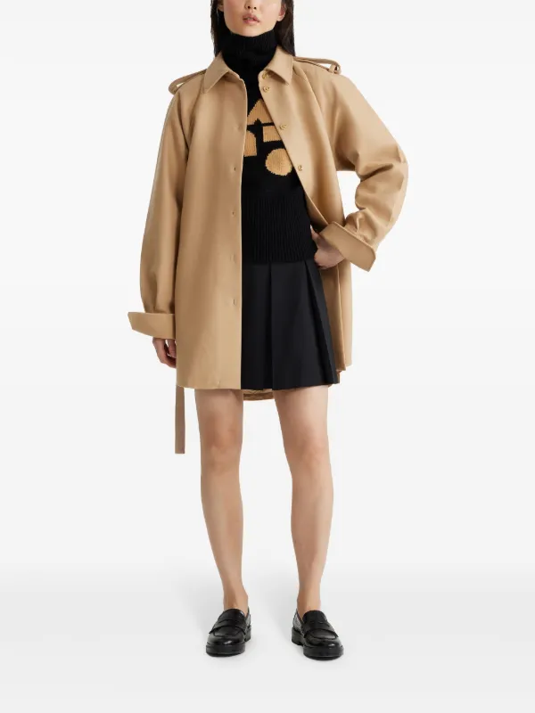Patou Mini Shirt Dress | Neutrals | FARFETCH JO