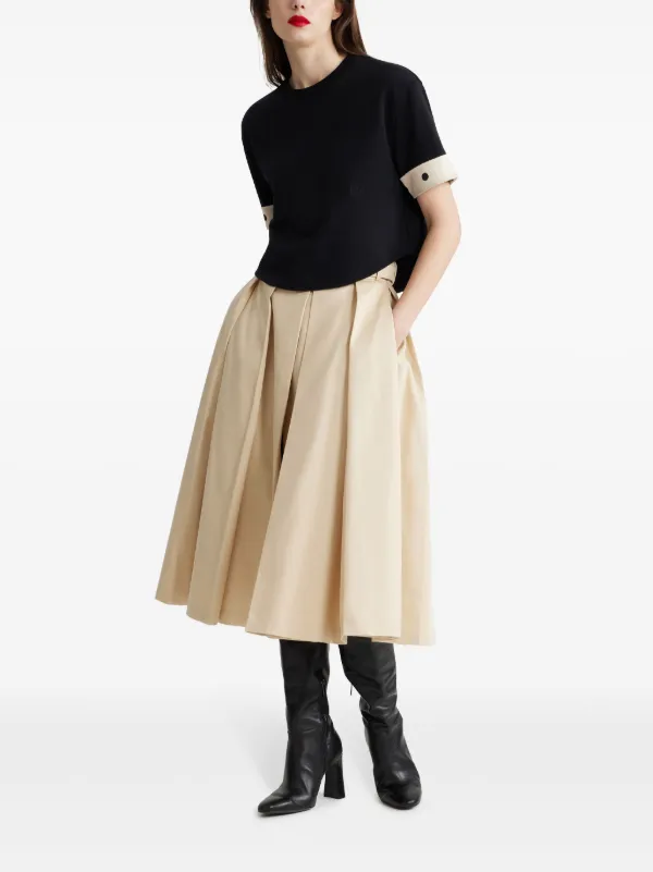 【関税&送料込】Patou Pleated Skirt Patou | Pleated maxi skirt in organic cotton