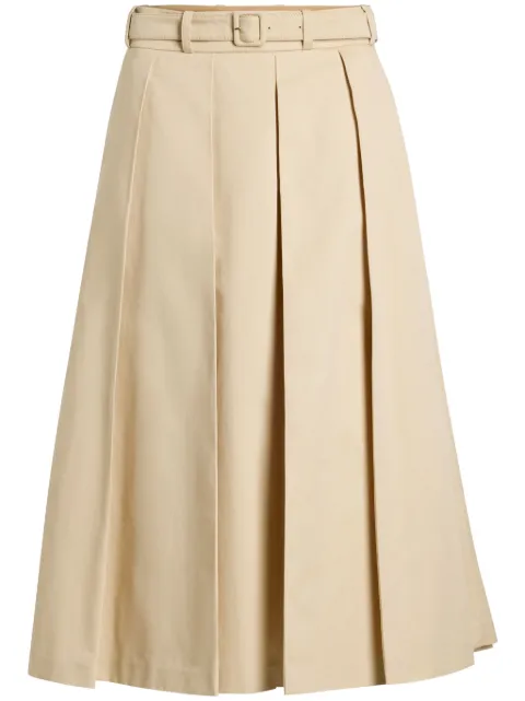 Patou pleated midi skirt