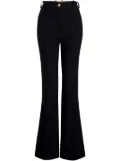 Patou flared tweed trousers - Black