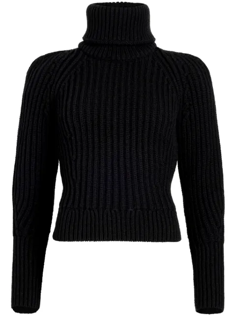 Patou ribbed roll-neck sweater