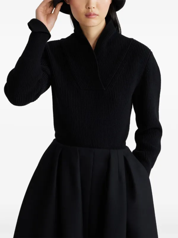 Patou ラップカラー セーター | ブラック | FARFETCH JP