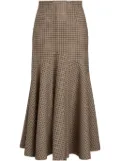 Patou mermaid midi skirt - Brown