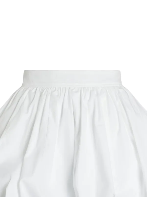 パトゥ PATOU Ruched faille miniskirt ホワイト 27684681_57425671_600.jpg